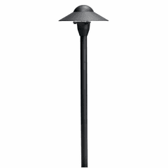 Kichler 12V Cast Brass 6" Dome Path Light - Black - 15470BKT