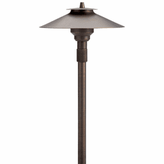 Kichler 12V Large Adjustable Height Path Light - Brass - 15503CBR