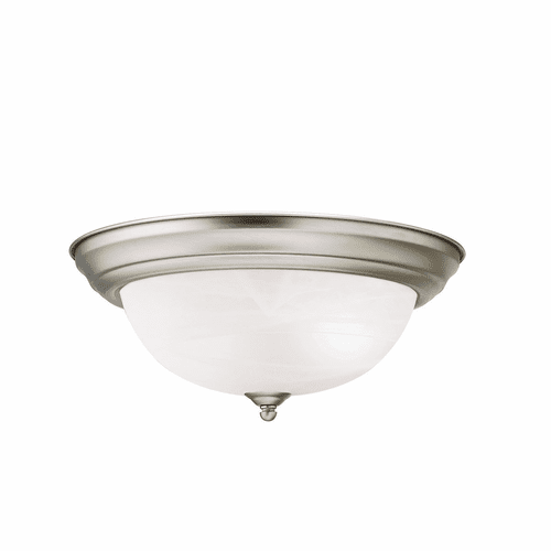 Kichler 13.25" 2-LT Flush Mount - Brushed Nickel - 8109NI