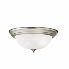 Kichler 13.25" 2-LT Flush Mount - Brushed Nickel - 8109NI
