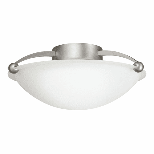 Kichler 15" 2-LT Semi Flush - Brushed Nickel - 8405NI