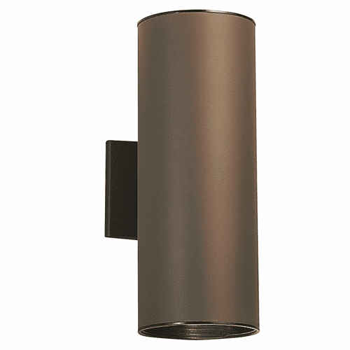Kichler 15" 2-LT Wall Cylinder - Bronze - 9246AZ