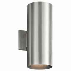 Kichler 15" 2-LT Wall Cylinder - Brushed Aluminum - 9246BA