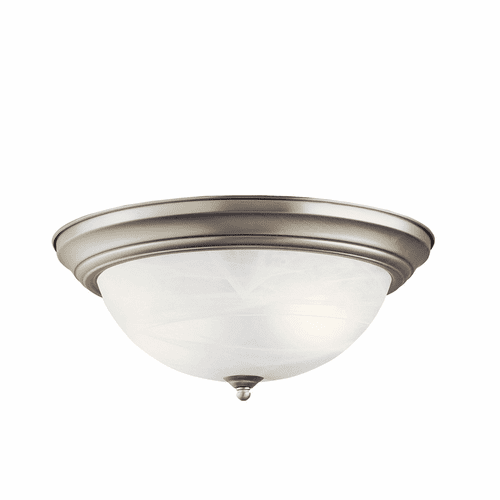 Kichler 15.25" 3-LT Flush Mount - Brushed Nickel - 8110NI
