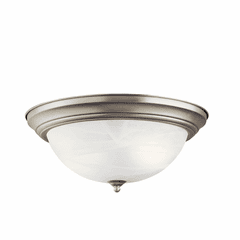 Kichler 15.25" 3-LT Flush Mount - Brushed Nickel - 8110NI