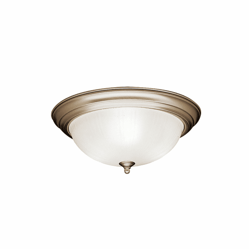 Kichler 15.25" 3-LT Flush Mount - Brushed Nickel - 8655NI