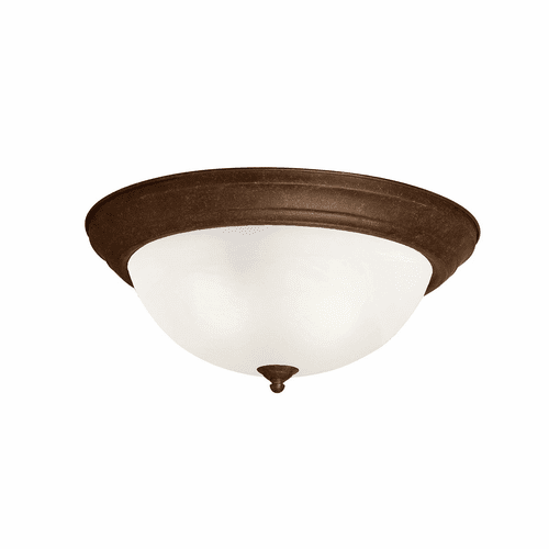 Kichler 15.25" 3-LT Flush Mount - Tannery Bronze - 8110TZ