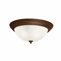Kichler 15.25" 3-LT Flush Mount - Tannery Bronze - 8110TZ