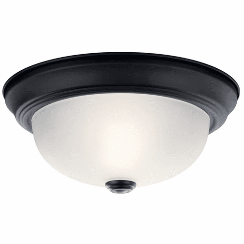Kichler 2-LT Flush Mount - Black - 8111BK