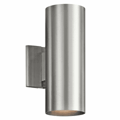 Kichler 2-LT Wall Cylinder - Brushed Aluminum - 9244BA