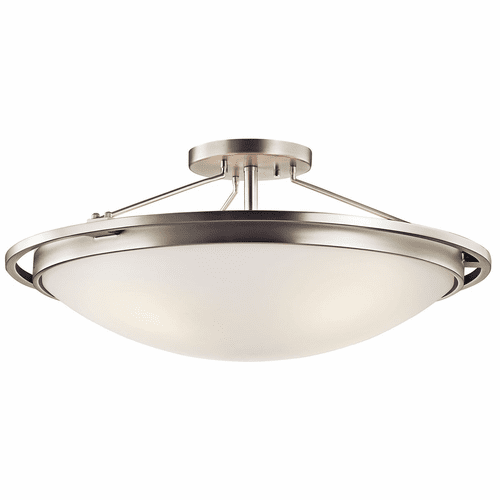 Kichler 23.25" 4-LT Semi Flush - Brushed Nickel - 42025NI