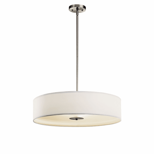 Kichler 24" 3-LT Convertible Pendant - Brushed Nickel - 42122NI