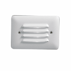 Kichler 2700K Louvered LED Mini Step Light in - White - 15782WHT27R