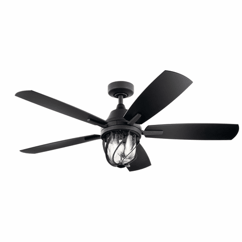 Kichler 3-LT LED 52" Lydra Fan - Distressed Black - 310073DBK