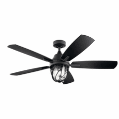 Kichler 3-LT LED 52" Lydra Fan - Distressed Black - 310073DBK