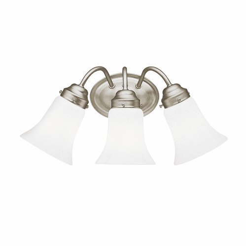 Kichler 3-LT Vanity Light Fixture Nickel - Brushed Nickel - 6123NI