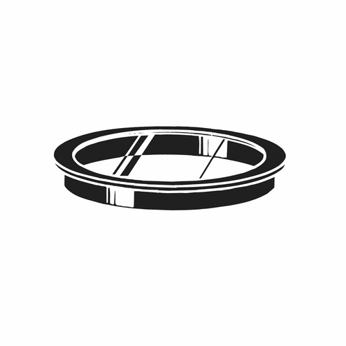 Kichler 4.75" Clear Accessory Lens - Black - 9534BK