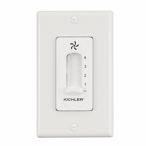 Kichler 4 Speed Ceiling Fan Slide Control - White - 337012WH