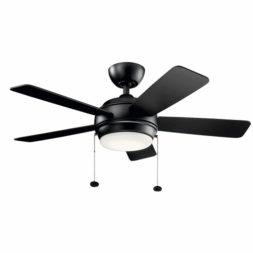Kichler 42" Starkk LED Ceiling Fan - Satin Black - 330171SBK