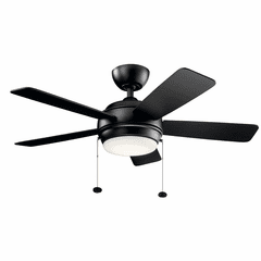 Kichler 42" Starkk LED Ceiling Fan - Satin Black - 330171SBK