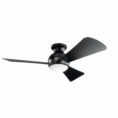 Kichler 44" Sola LED Ceiling Fan - Satin Black - 330151SBK