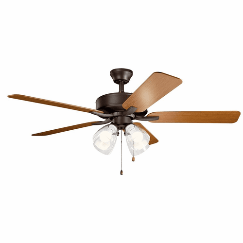 Kichler 52" Basics Pro Premier Ceiling Fan - Satin Natural Bronze - 330016SNBS