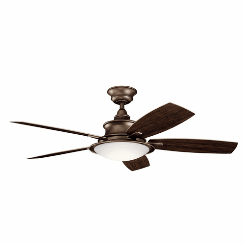 Kichler 52" Cameron LED Ceiling Fan - Weathered Copper Powder Coat - 310204WCP