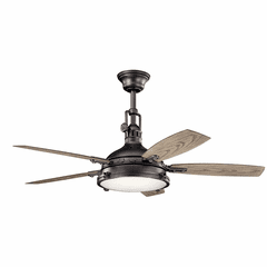 Kichler 52" Hatteras Bay LED Ceiling Fan - Anvil Iron - 310018AVI