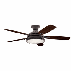 Kichler 52" Hatteras Bay LED Ceiling Fan - Weathered Zinc - 310018WZC Kichler 52" Hatteras Bay LED Ceiling Fan - Weathered Zinc - 310018WZC