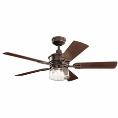 Kichler 52" Lyndon Patio LED Ceiling Fan - Olde Bronze - 310239OZ