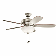 Kichler 52" Terra Select LED Ceiling Fan - Brushed Nickel - 330347NI