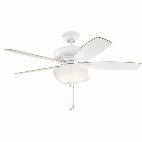 Kichler 52" Terra Select LED Ceiling Fan - Matte White - 330347MWH