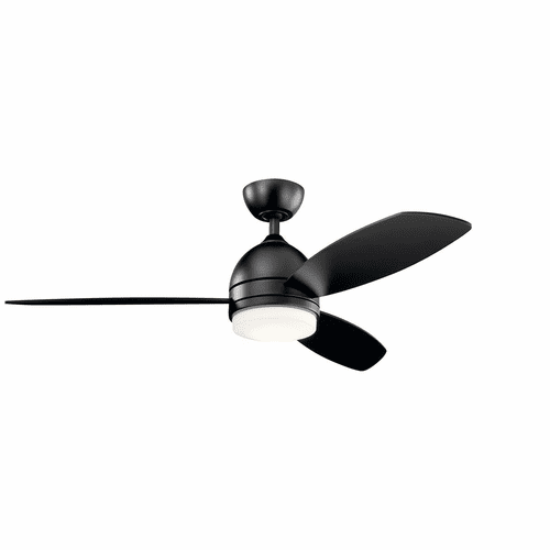 Kichler 52" Vassar LED Ceiling Fan - Satin Black - 330002SBK