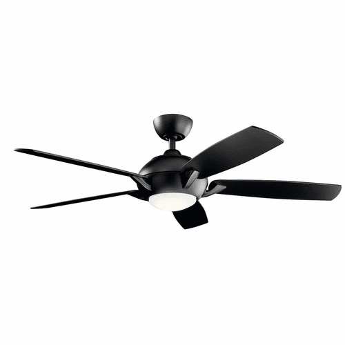 Kichler 54" Geno LED Ceiling Fan - Satin Black - 330001SBK
