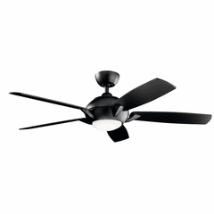 Kichler 54" Geno LED Ceiling Fan - Satin Black - 330001SBK