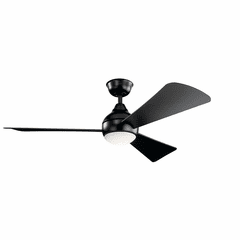 Kichler 54" Sola LED Ceiling Fan - Satin Black - 330152SBK