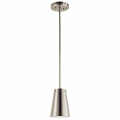 Kichler 6" 1-LT LED Mini Pendant - Brushed Nickel - 11314NILED