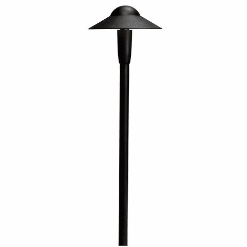 Kichler 6" Dome 2700K LED Path Light - Black - 15870BKT27R