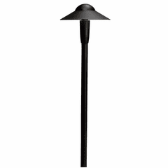 Kichler 6" Dome 2700K LED Path Light - Black - 15870BKT27R