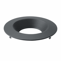 Kichler 6" Round Recessed Downlight Trim - Textured Black - DLTRC06RBKT Kichler 6" Round Recessed Downlight Trim - Textured Black - DLTRC06RBKT