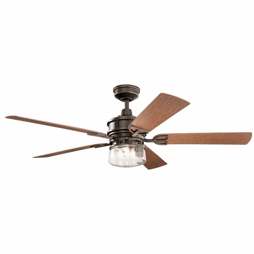 Kichler 60" Lyndon Patio LED Ceiling Fan - Olde Bronze - 310240OZ
