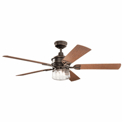 Kichler 60" Lyndon Patio LED Ceiling Fan - Olde Bronze - 310240OZ