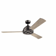 Kichler 60" Pinion Ceiling Fan - Anvil Iron - 300253AVI