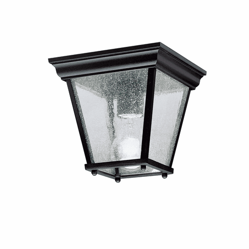 Kichler 7.25" 1-LT Flush Mount - Black - 9859BK