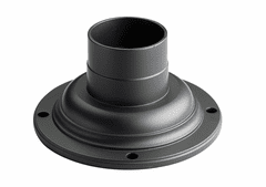 Kichler 7" x 3.5" Pedestal Mount - Black - 9530BK