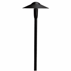 Kichler 8" Dome 2700K LED Path Light - Black - 15810BKT27R