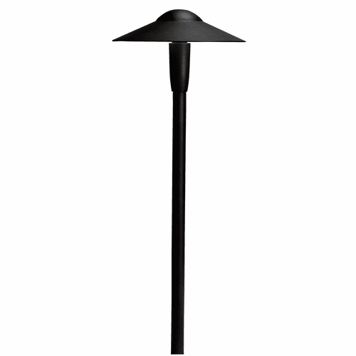 Kichler 8" Dome 3000K LED Path Light - Black - 15810BKT30R
