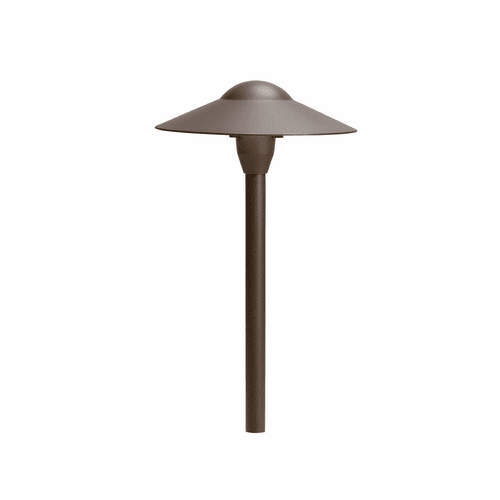 Kichler 8" Dome Short Stem 12V Path Light - Bronze - 15410AZT