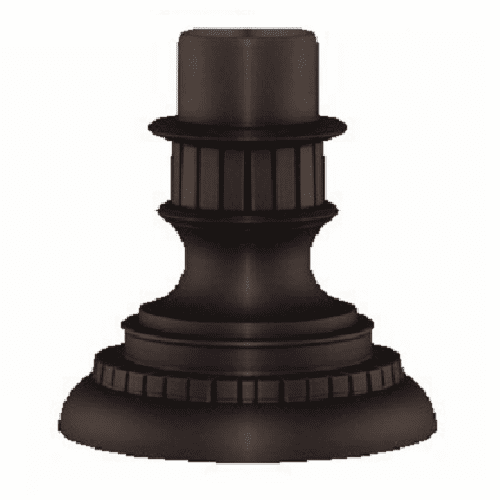 Kichler 8" x 9" Pedestal Mount - Black - 9531BK