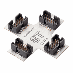 Kichler 8T Flexible 4 way LED Tape to Tape Connector - White - 8T1TTF4WH